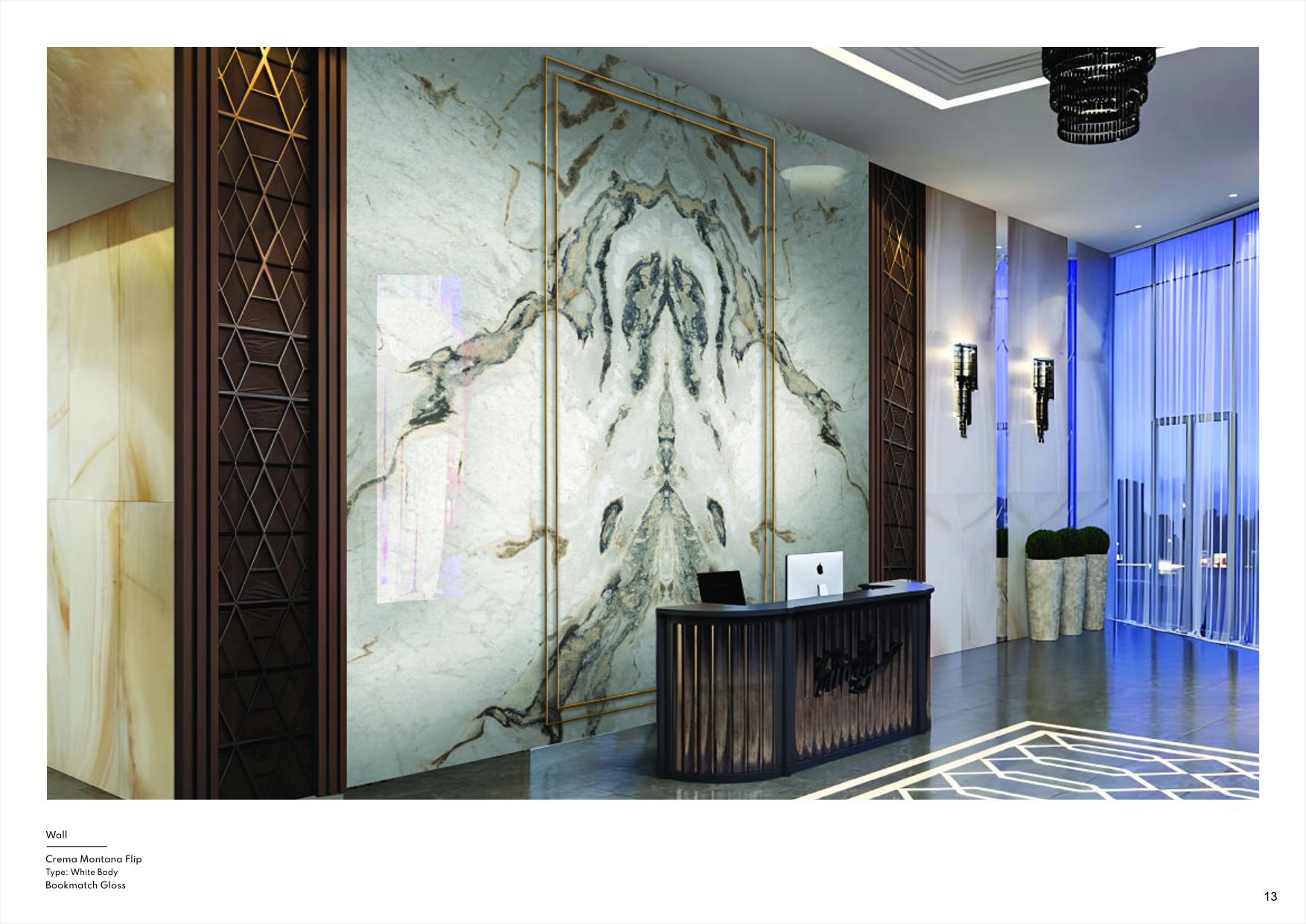 Porcelain 1200x3200mm Glossy Slab - 1