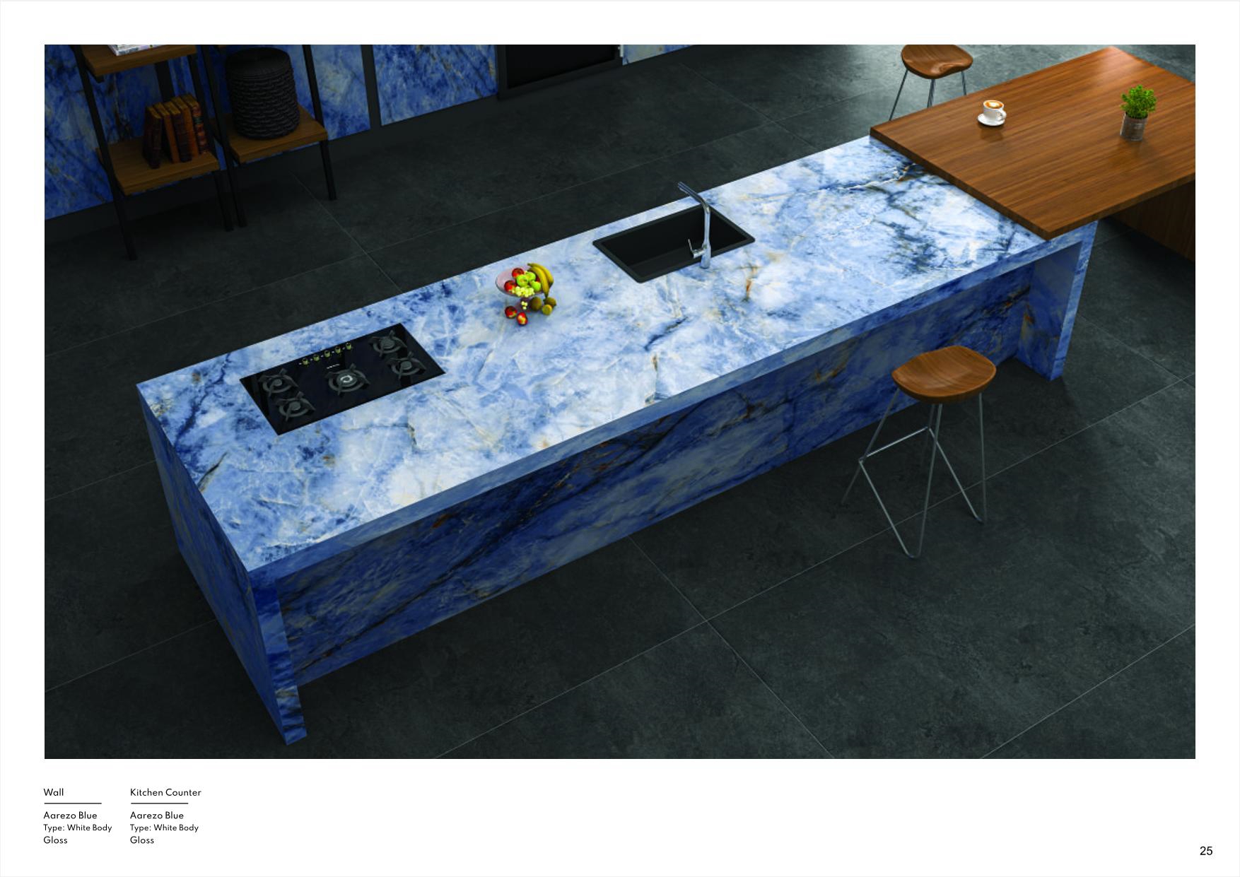 Porcelain 1200x3200mm Glossy Slab - 3