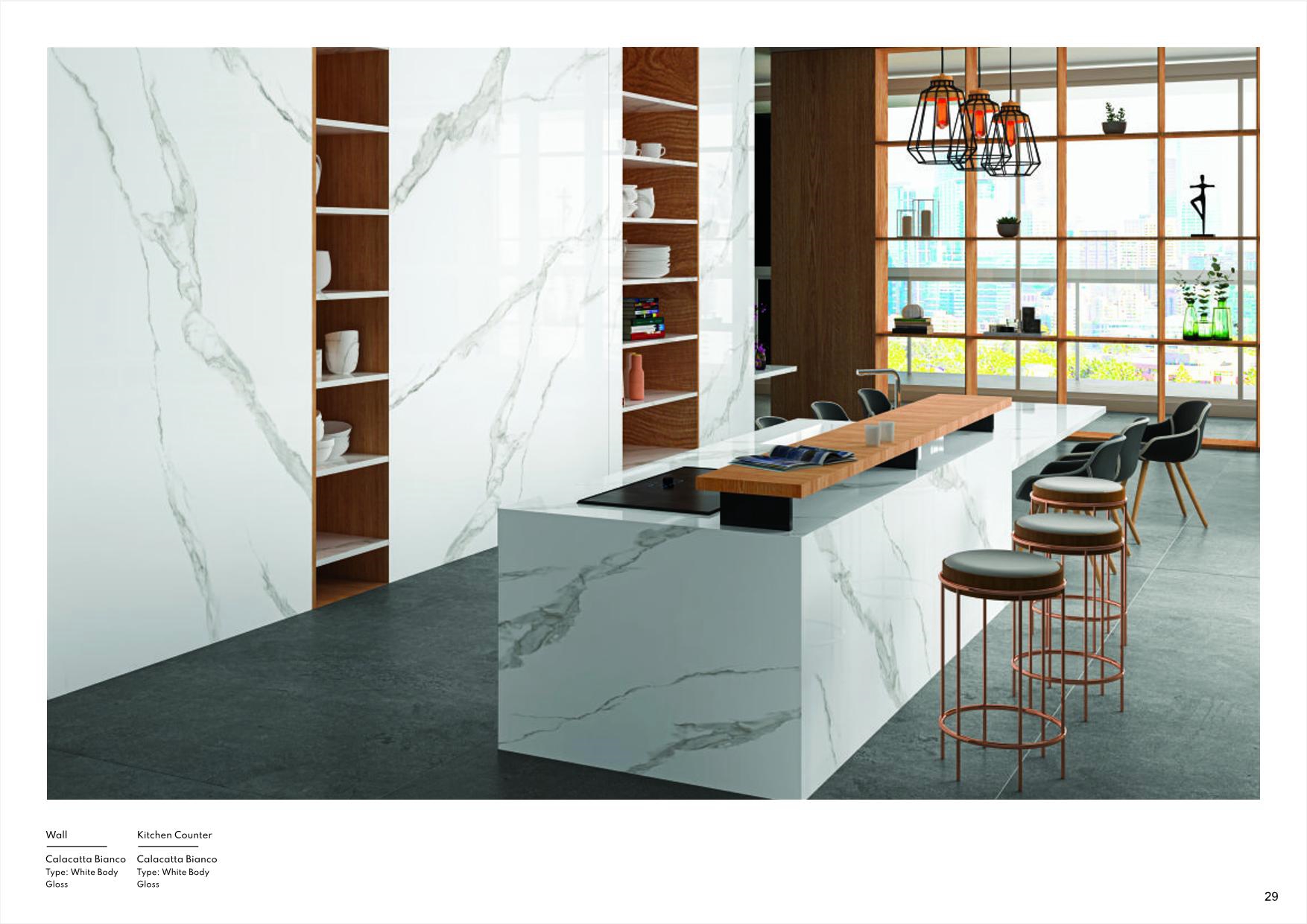 Porcelain 1200x3200mm Glossy Slab - 4