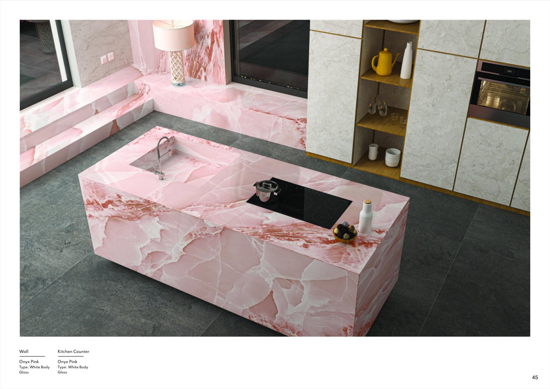 Porcelain 1200x3200mm Glossy Slab - 6